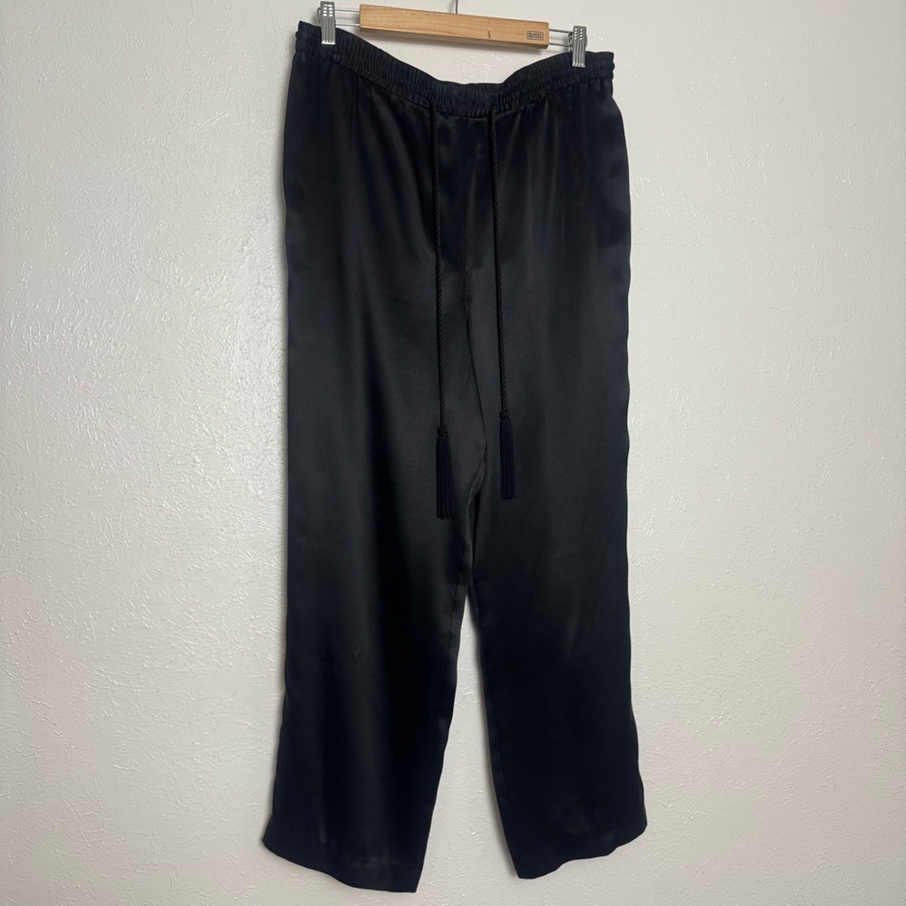 Black Straight Leg Women's Pants